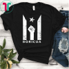 Boricua Resiste Puerto Rico Black Flag T-Shirts