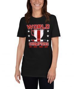 Clever World Tea Time Champions Funny USA Ladies Mens Short-Sleeve Unisex T-Shirt Tea Cup Soccer American Celebration Tee Shirts