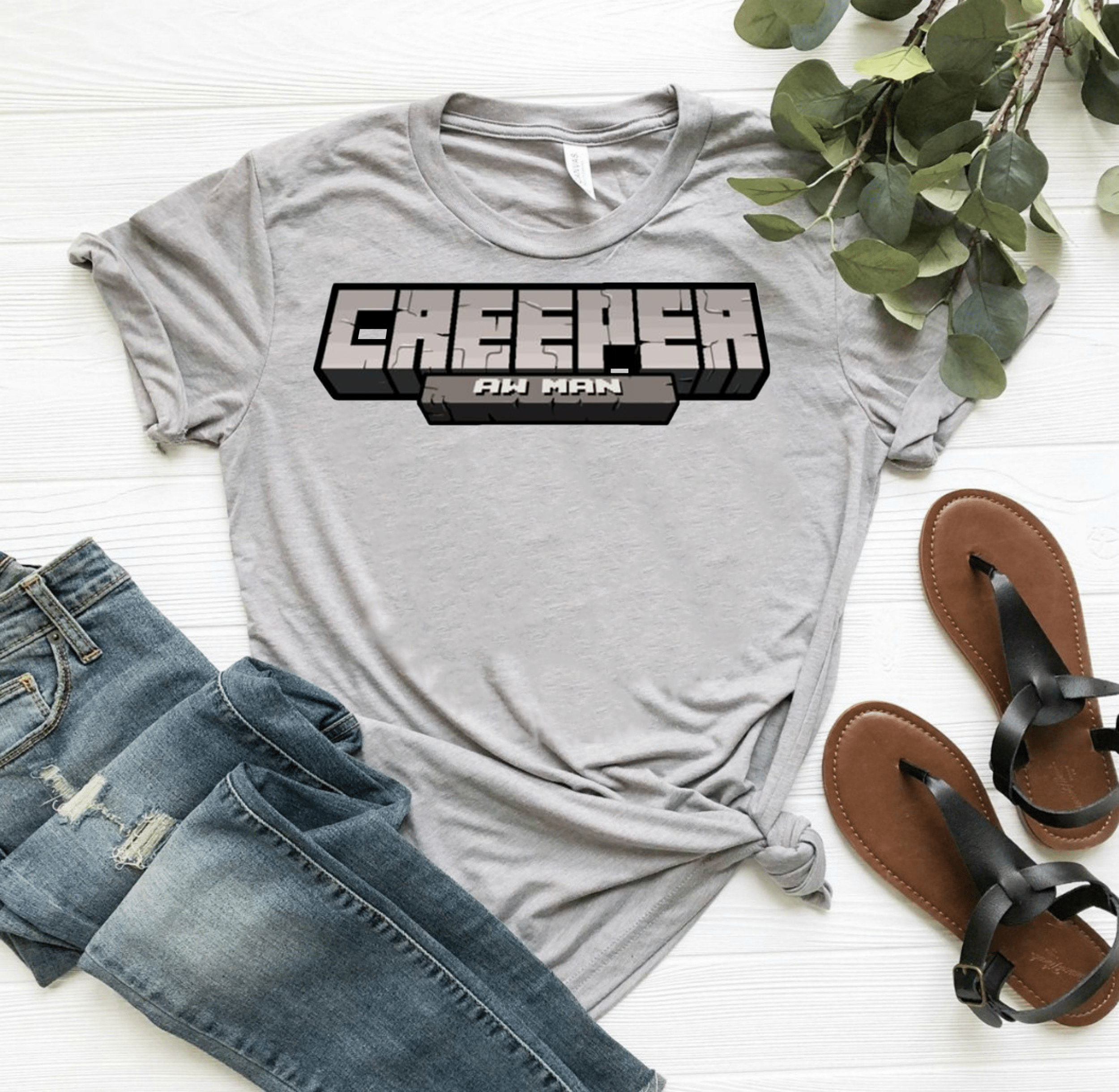 captainsparklez creeper aw man shirt