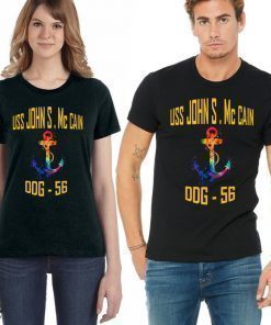 DDG-56 USS John S. McCain pride T-shirt, ddg-56 uss john s.mccain, ddg-56 uss john s.mccain shirt