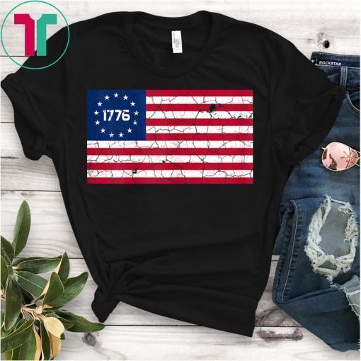 Distressed Betsy Ross Flag 1776 T-Shirt