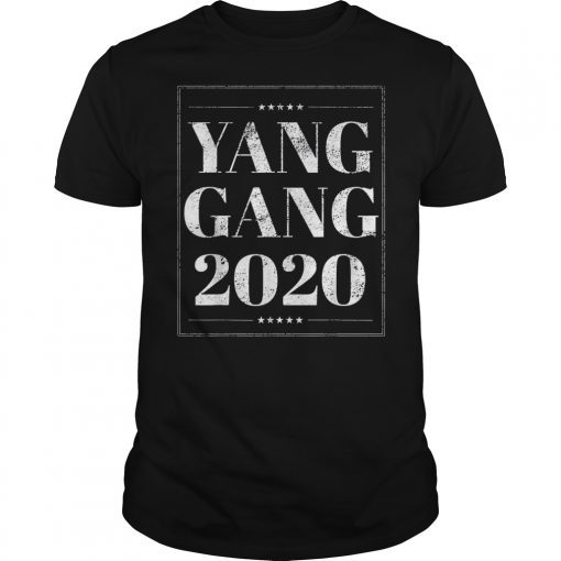 Distressed Yang Gang 2020 T-Shirt UBI Basic Income Gift Idea
