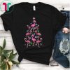 Fa La La Mingo Flamingo July Christmas Tree Mid Year Santa T-Shirt