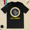 Fake Presidential Seal 45 Es Un Titere Puppet Funny T-Shirt Charles Leazott’s Anti Trump Funny T-Shirt