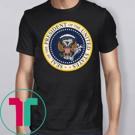 Fake Presidential Seal Charles Leazott’s Shirt