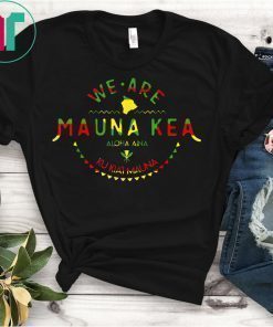 Kanaka Maoli Flag We Are Mauna Kea Tee Shirt