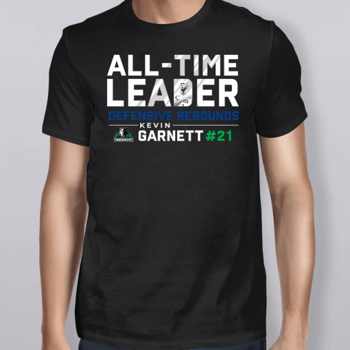 Kevin Garnett Minnesota Timberwolves Defensive Rebounds All Time Leader Shirt