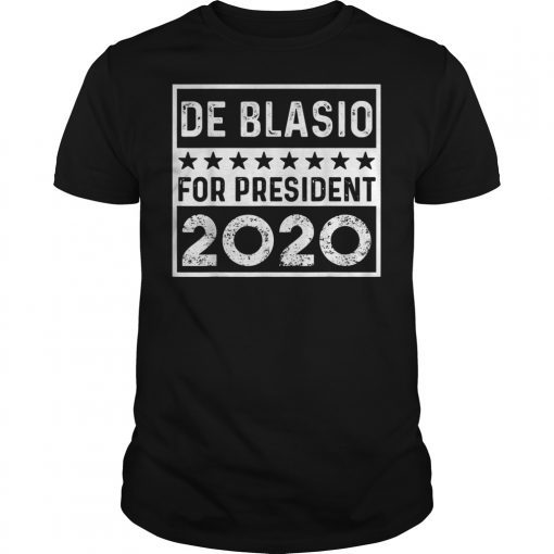 Mayor Bill de Blasio For President 2020 Election T-Shirt