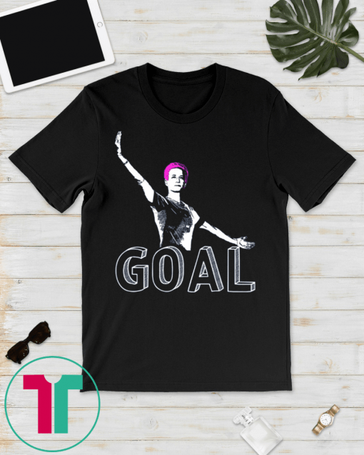 Megan Rapinoe Goal Silhouette Womens Soccer Tee Shirt