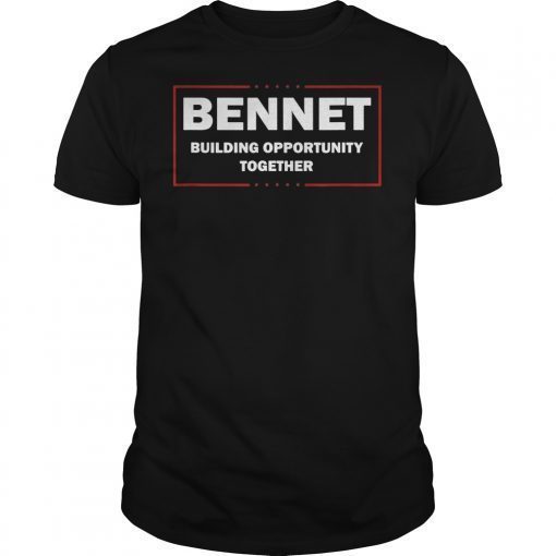 Michael Bennet 2020 Building Opportunity Together Slogan T-Shirt