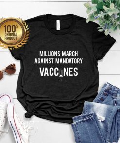 Millions March Against Mandatory Vaccines tshirt, Short-Sleeve Unisex T-Shirt