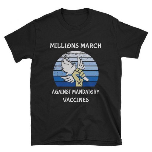 Millions March Against Mandatory Vaccines vintage Short-Sleeve Unisex T-Shirt