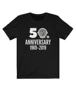Moon Landing 50th Anniversary 1969 -2019 Souvenir Lunar Mission Unisex Jersey Short Sleeve Tee