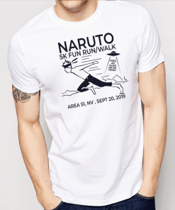 Naruto 5K Fun Run Walk Area 51 Shirt