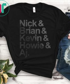 Nick, Brian, Kenvin, Howie, Aj Backstreet Retro Vintage T-Shirt