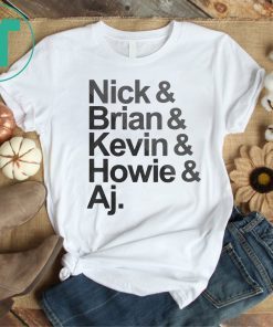 Nick, Brian, Kenvin, Howie, Aj Backstreet T-Shirt