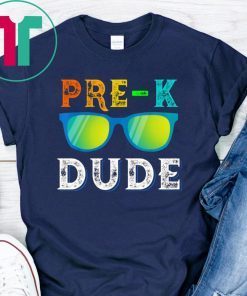 Pre-k Dude Sun-glass Preschool Back To School T-Shirt