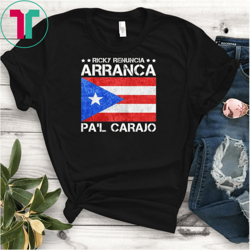 Puerto Rico Resiste Boricua Flag Se Levanta Resistencia Gift T-Shirts