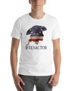 Revolutionary War Reenactor Short-Sleeve Unisex Tee Shirt Reenactment Historical Living History Betsy Ross Flag