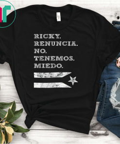 Ricky Renuncia Bandera Negra Puerto Rico T-Shirt