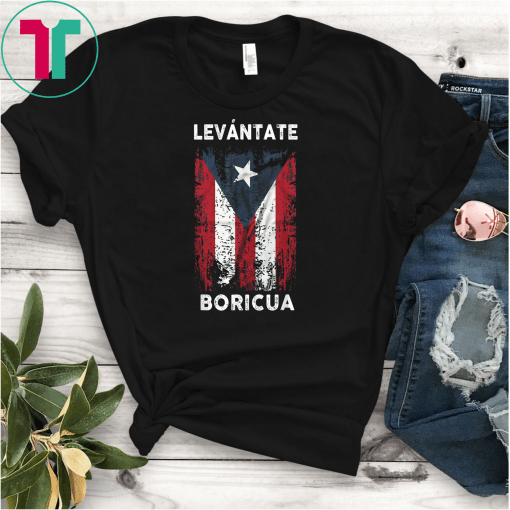 Ricky Renuncia Bandera Negra Puerto Rico levantate t-shirts