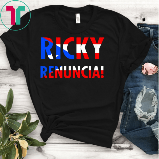 Ricky Renuncia Puerto Rico Flag T-Shirts
