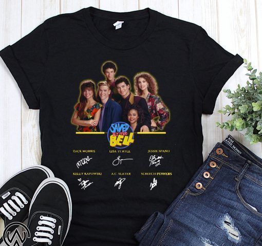 Saved by the bell characters signatures shirt