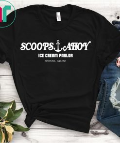 Scoops Ahoy Ice Cream Parlor 80's Retro Vintage T-Shirt