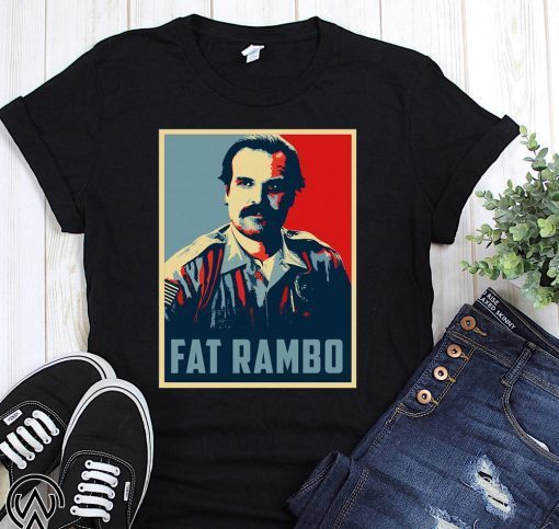 Stranger things 3 jim hopper fat rambo shirt