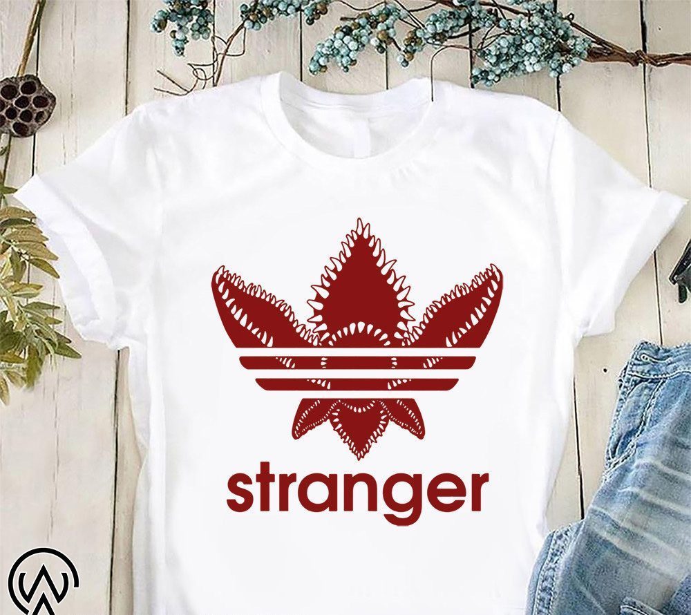 stranger things adidas shirt