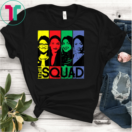 THE SQUAD AOC Ilhan Omar Tlaib Pressley Feminist T-Shirt