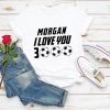 TShirt Morgan I love You 3000 USA Womens Soccer Shirt Alex Morgan France 2019 Shirt