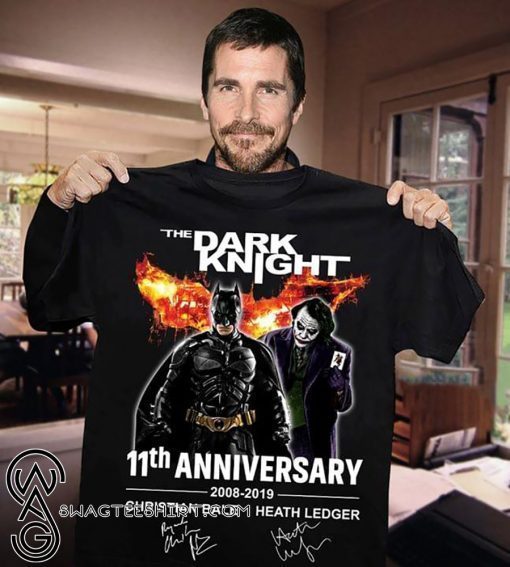 The dark knight 11th anniversary 2008-2019 signatures shirt