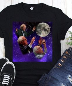 Three Bernie Sanders Moon T-Shirt