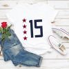 Tshirt Rapinoe 15, USA Womens Soccer T Shirt Megan Rapinoe, France 2019 Shirt, Megan Rapinoe 15, US Womens Futbal, US Woman National Soccer