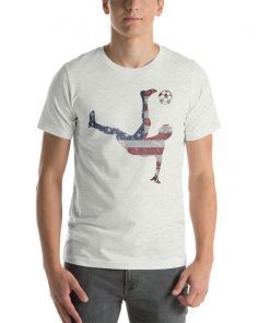 US National Team Bicycle Kick T-shirt Awesome American Flag Soccer Unisex Tee