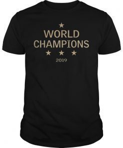 US women's soccer team win world champions four title 2019 T-Shirt