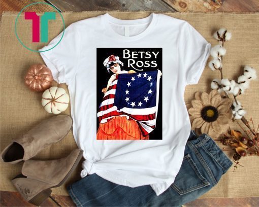USA Betsy Ross American Flag Shirt Art-13 Original Colonies Tee