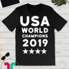 USA Women Soccer World Champions 2019 4 stars Shirts