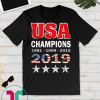 USA Women Soccer World Champions 2019 top 4 stars T-Shirt