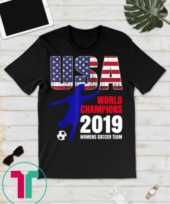 USA World Champions 2019 Tee Womens Soccer Gift T-Shirt