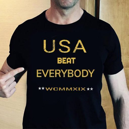 USA beat everybody funny gift Premium T-Shirt Unisex Heavy Cotton Tee Shirt