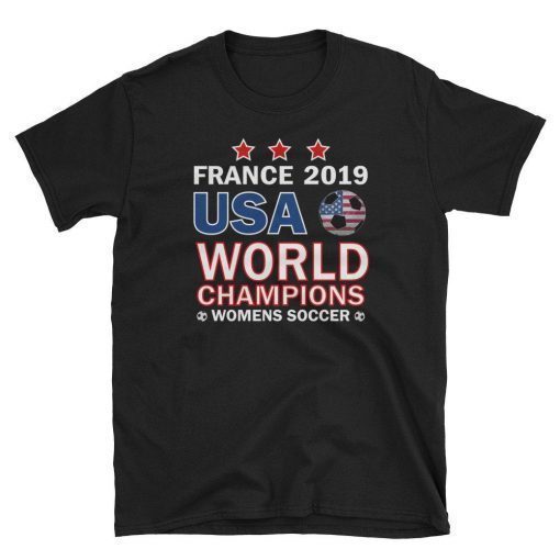 USA women soccer team world championship cup Unisex Tshirt Usa Women's World Champions 2019 Tee Shirt