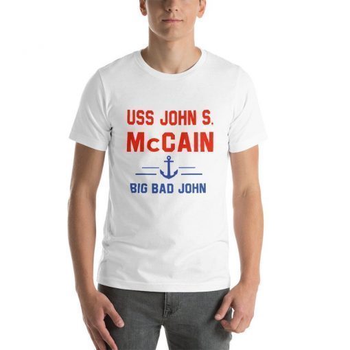 USS John S McCain Support our Vets T-Shirt