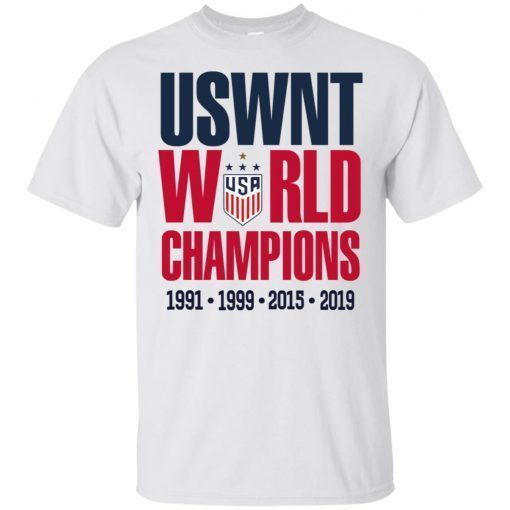 USWNT 2019 World Cup Champions 4 Star T-Shirt
