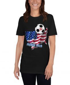 Unisex Tshirt women's soccer tee t usa america world cup football france fifa 2019 beautiful game