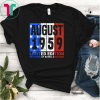 Vintage August 1959 Shirt American USA Flag 60 Yrs Old Shirt