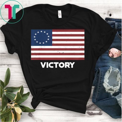 Vintage Betsy Ross US Victory Flag T-Shirt