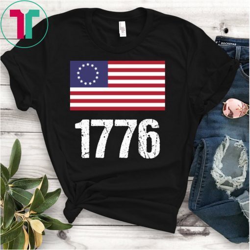 Vintage Retro Betsy Ross 1776 Distressed Flag T-Shirts