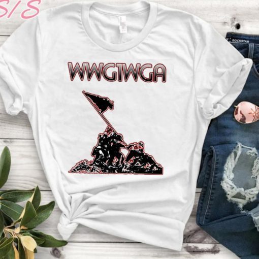 WWG1WGA shirt, where we go one we go all t shirt, absolutely no one else shirt, Trump Keep America Great 2020 - Men's Cotton Crew Tee - MAGA